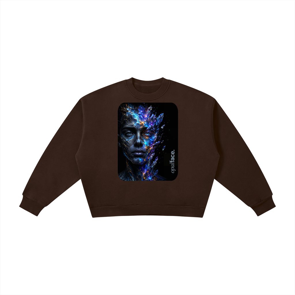Not a Fractured Radiance Boxy Fleece Crewneck Sweatshirt