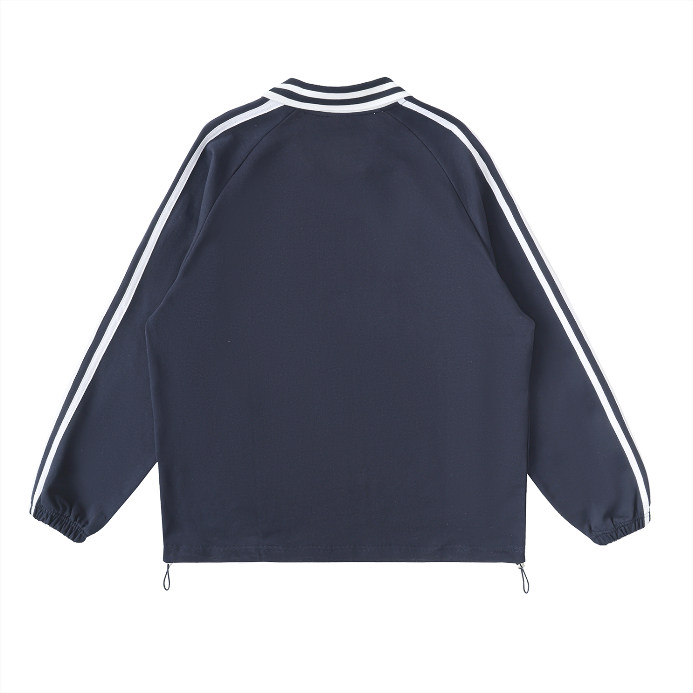 Sweatshirt, Not Easily Impressed – Unisex Contrast Stripe Lapel Sweatshirt