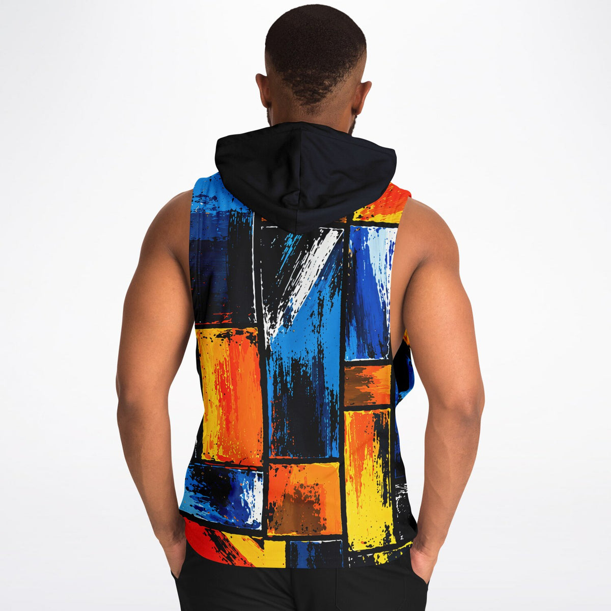 Hoodie, Not Basic Opal Abstract Armhole Hoodie
