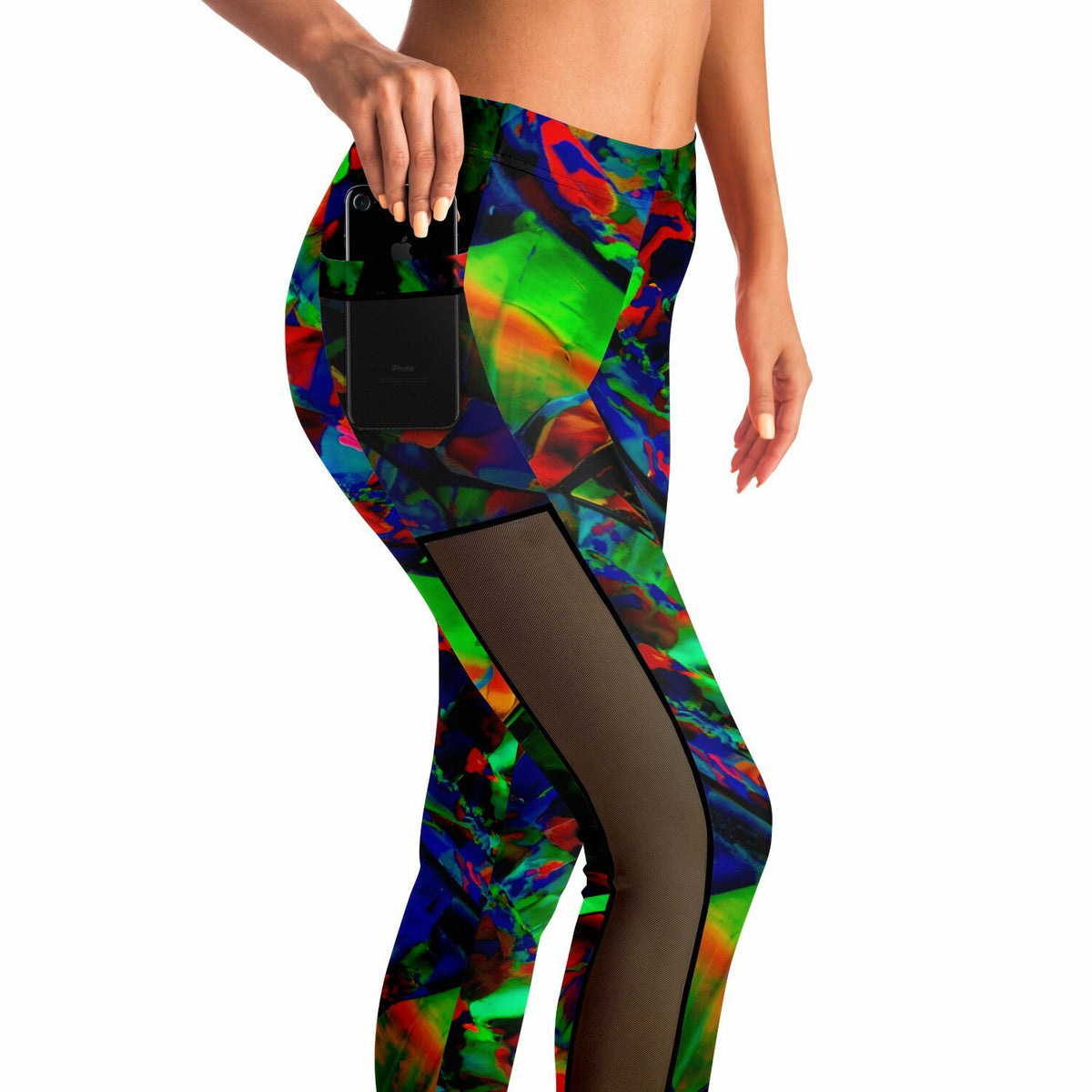 Mesh Pocket Leggings, Not Your Basic Electric Style Pocket Leggings