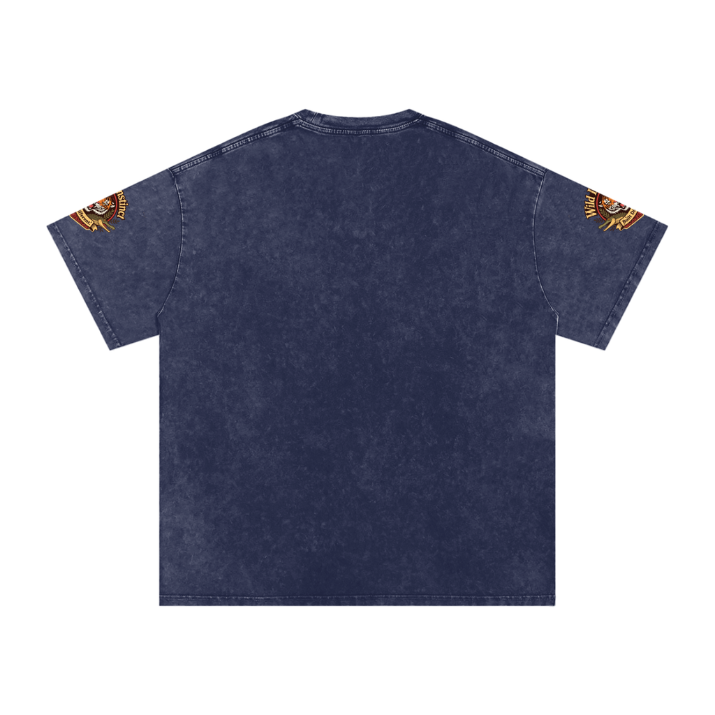 Not Easily Tamed Snow Washed Oversized Cotton T-Shirt