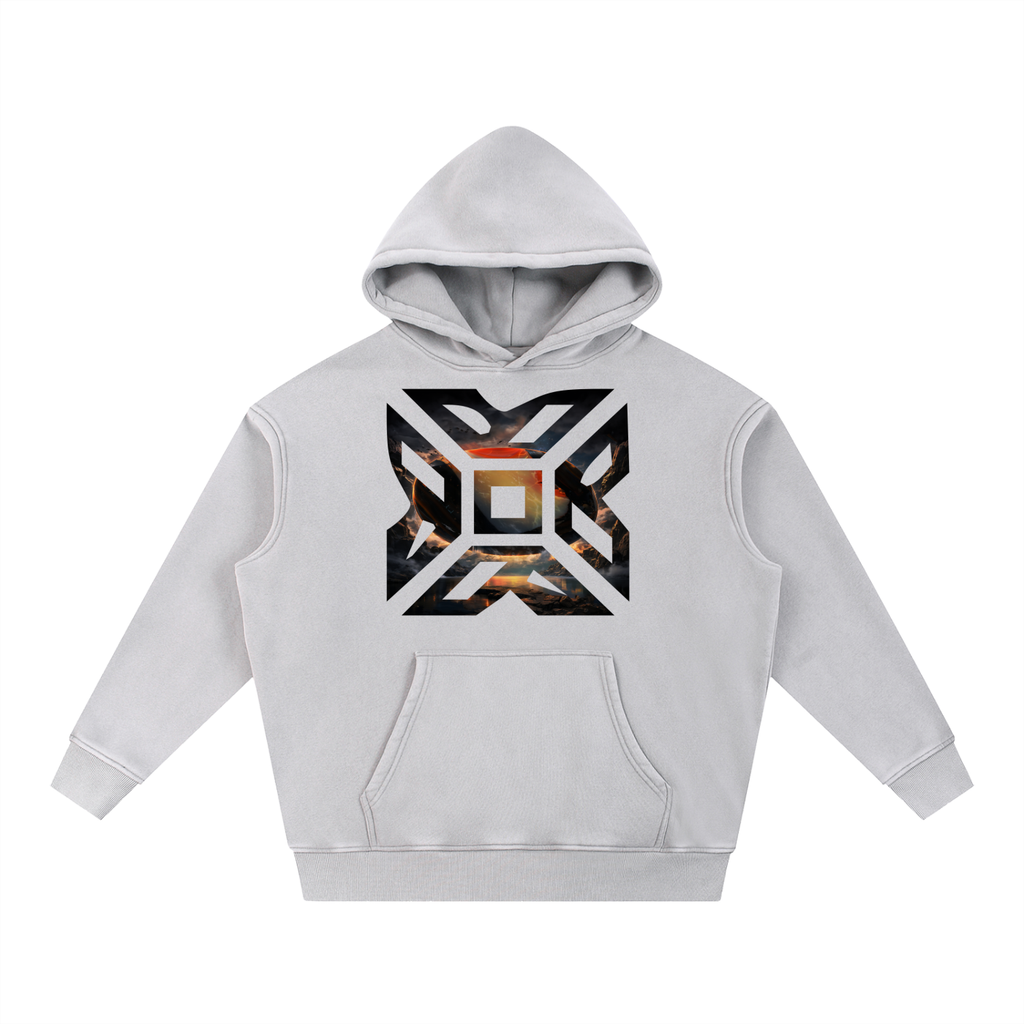 Not Cut From A Cold Palette Snow Wash Fleece Oversize Hoodie Don’t Look Back