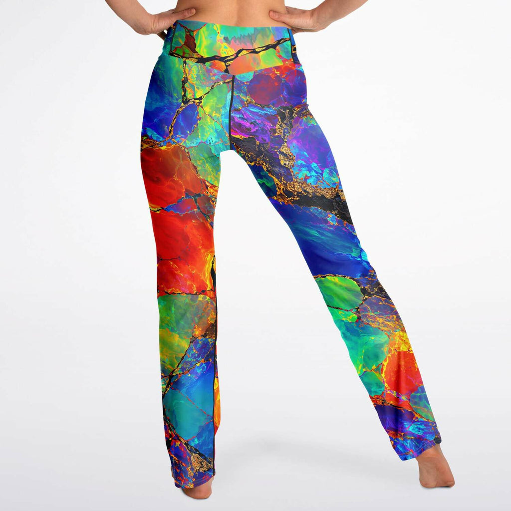 Flare Leggings, Not Boring Opal Electric Leggings