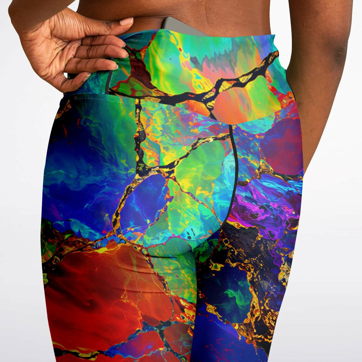 Flare Leggings, Not Boring Opal Electric Leggings