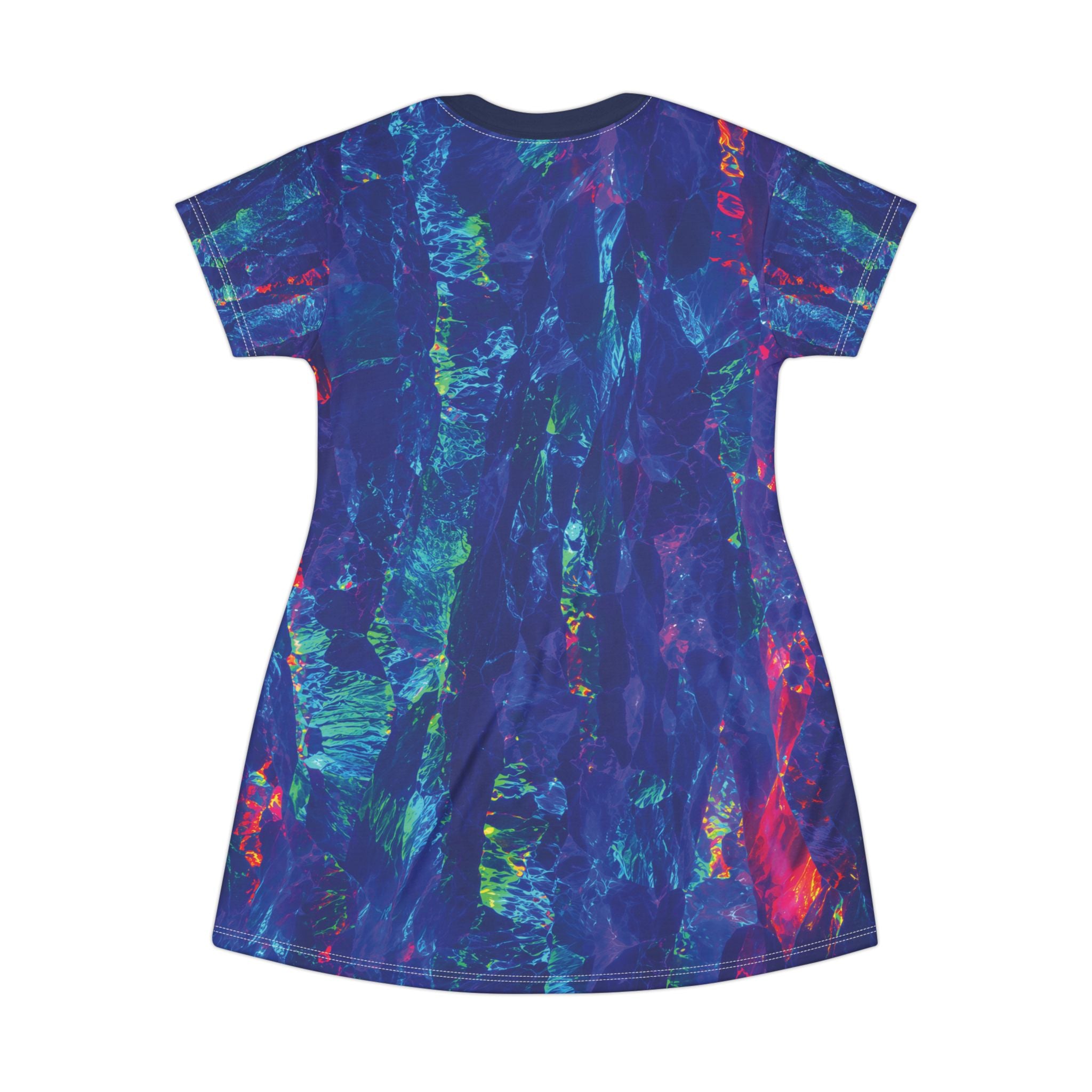 Not Just an Electric Tide A-Line T-Shirt Dress