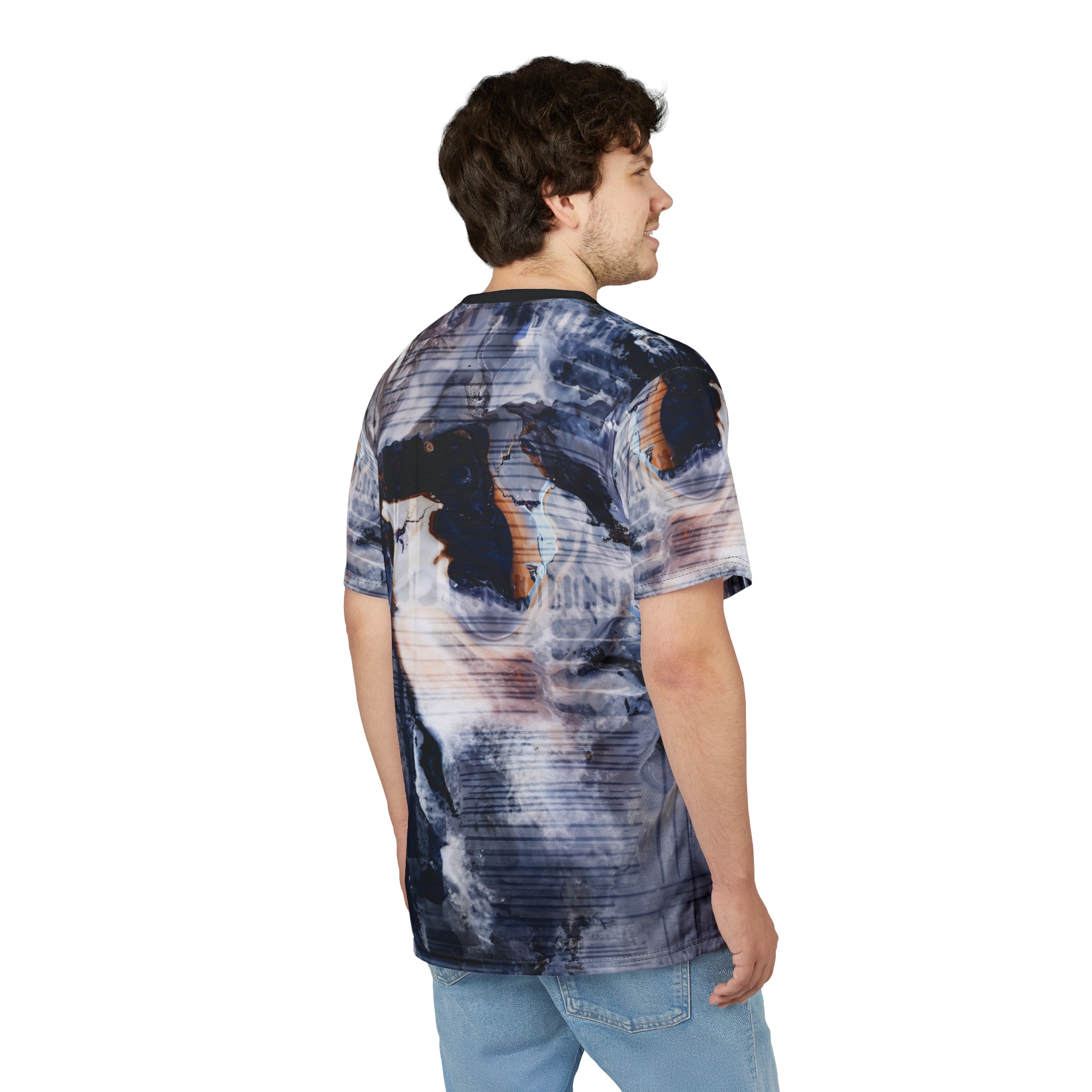 Opal Marble Swirl Tee Cut & Sew T-Shirt