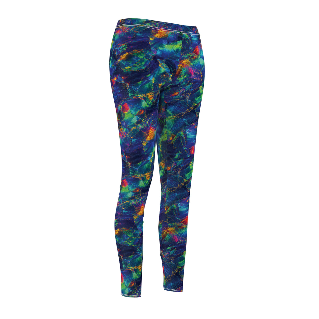 Slim Fit Leggings Opal Tie Dye Leggings Colorful Blue Green