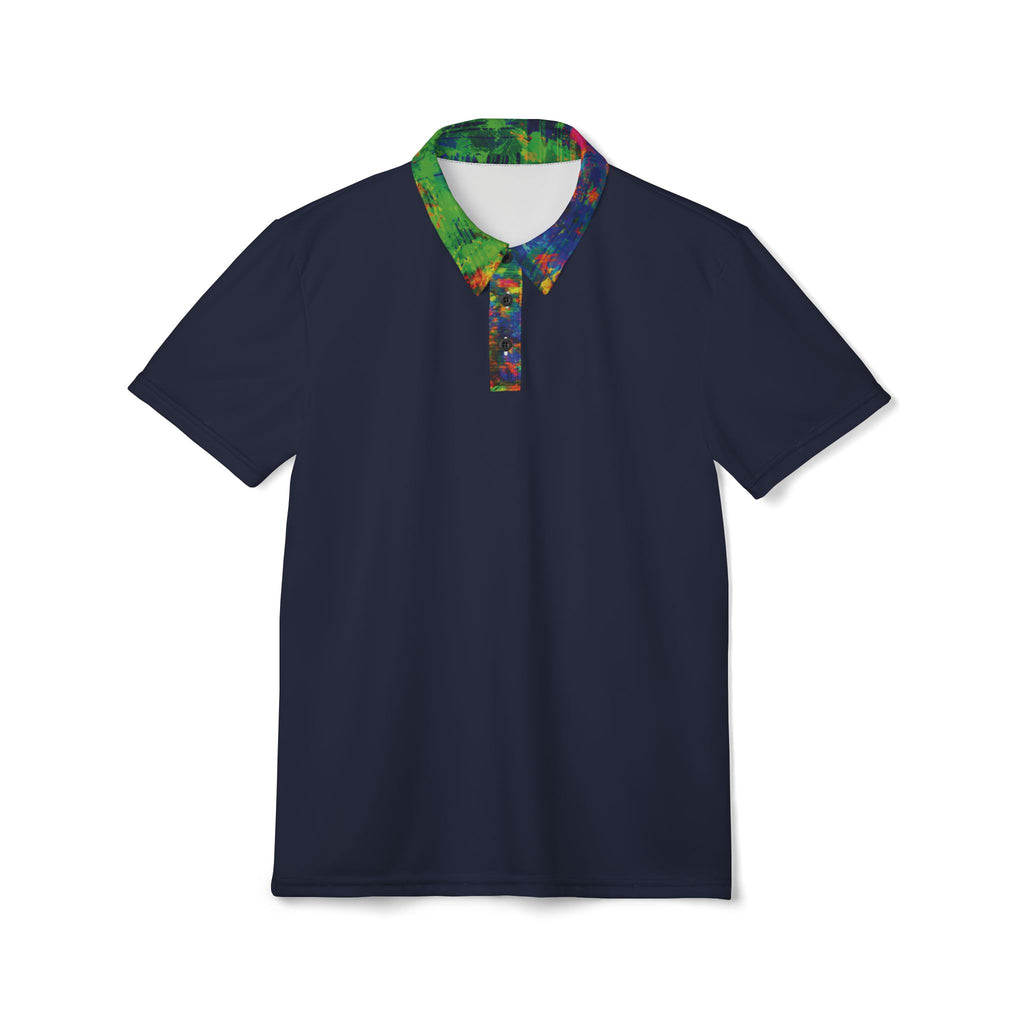Midnight Opal Splash Navy Polo Shirt