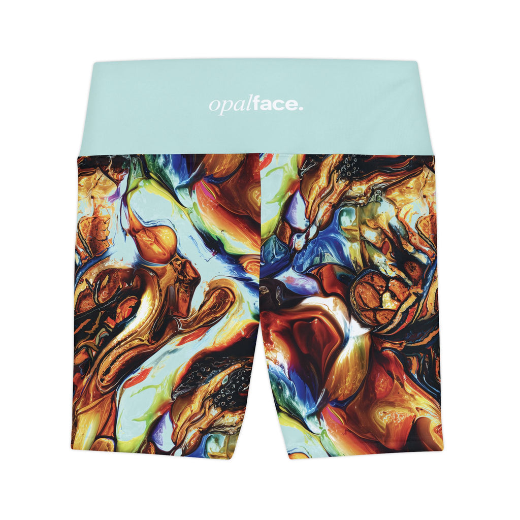 Molten Aura High-Waist Workout Shorts Athletic Biker Shorts
