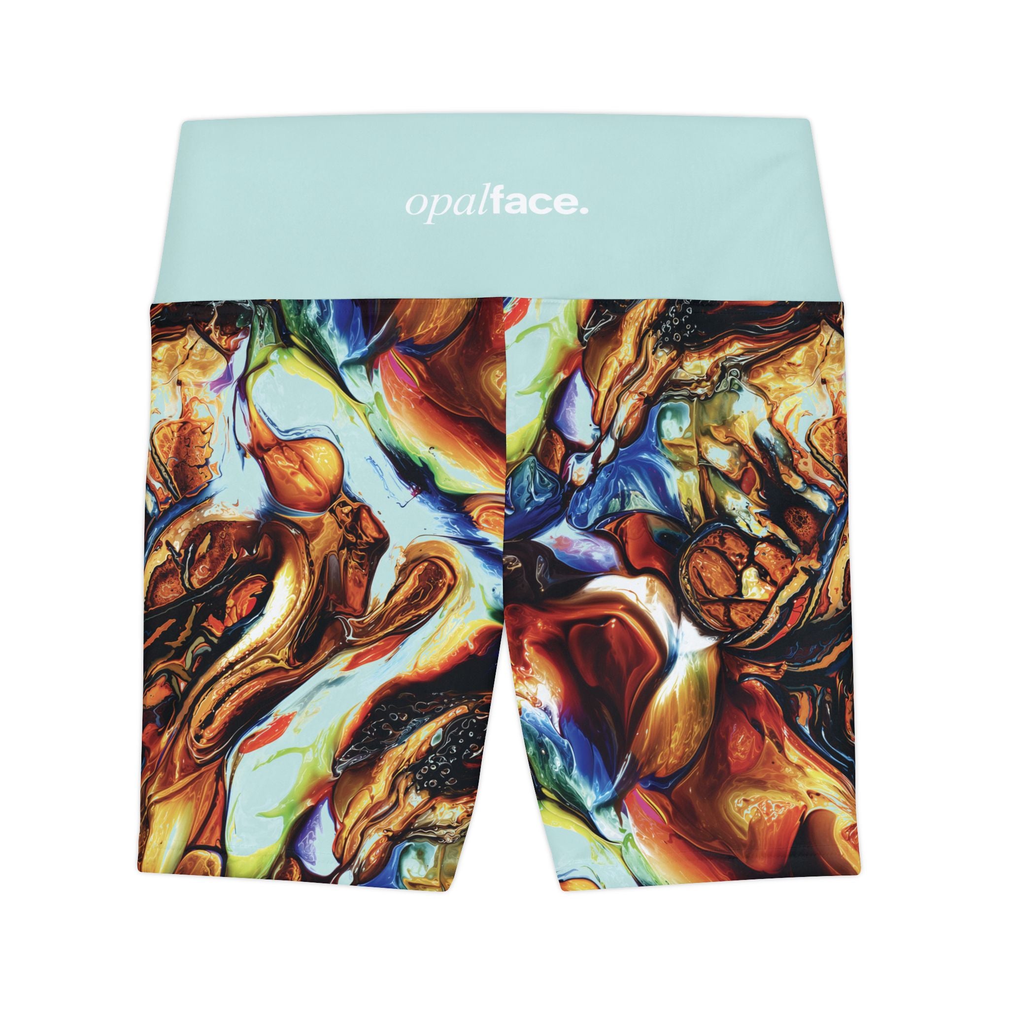 Molten Aura High-Waist Workout Shorts Athletic Biker Shorts