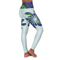 Not For Colourless Days High-Waisted Yoga Leggings — Opal Spiral Splash Pattern