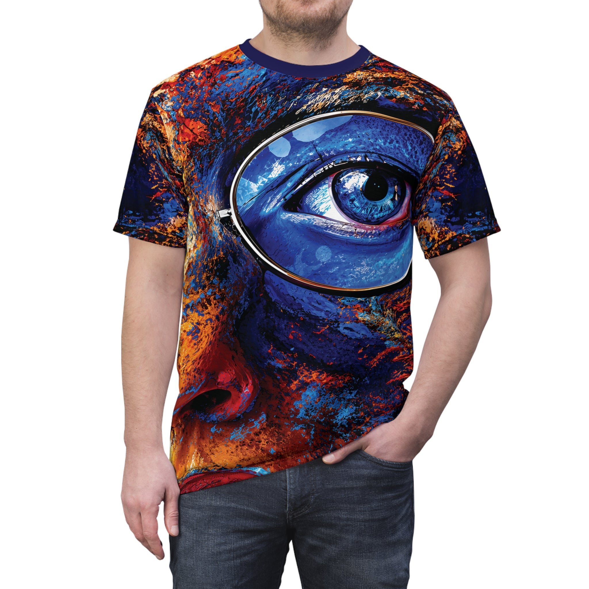 Cut & Sew Tee Opalface Blue Eye T-Shirt