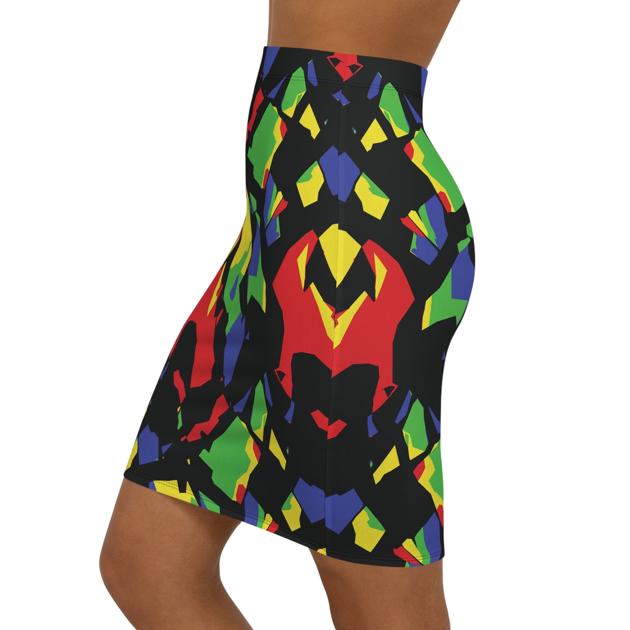 Chromatic Shard Pencil Skirt