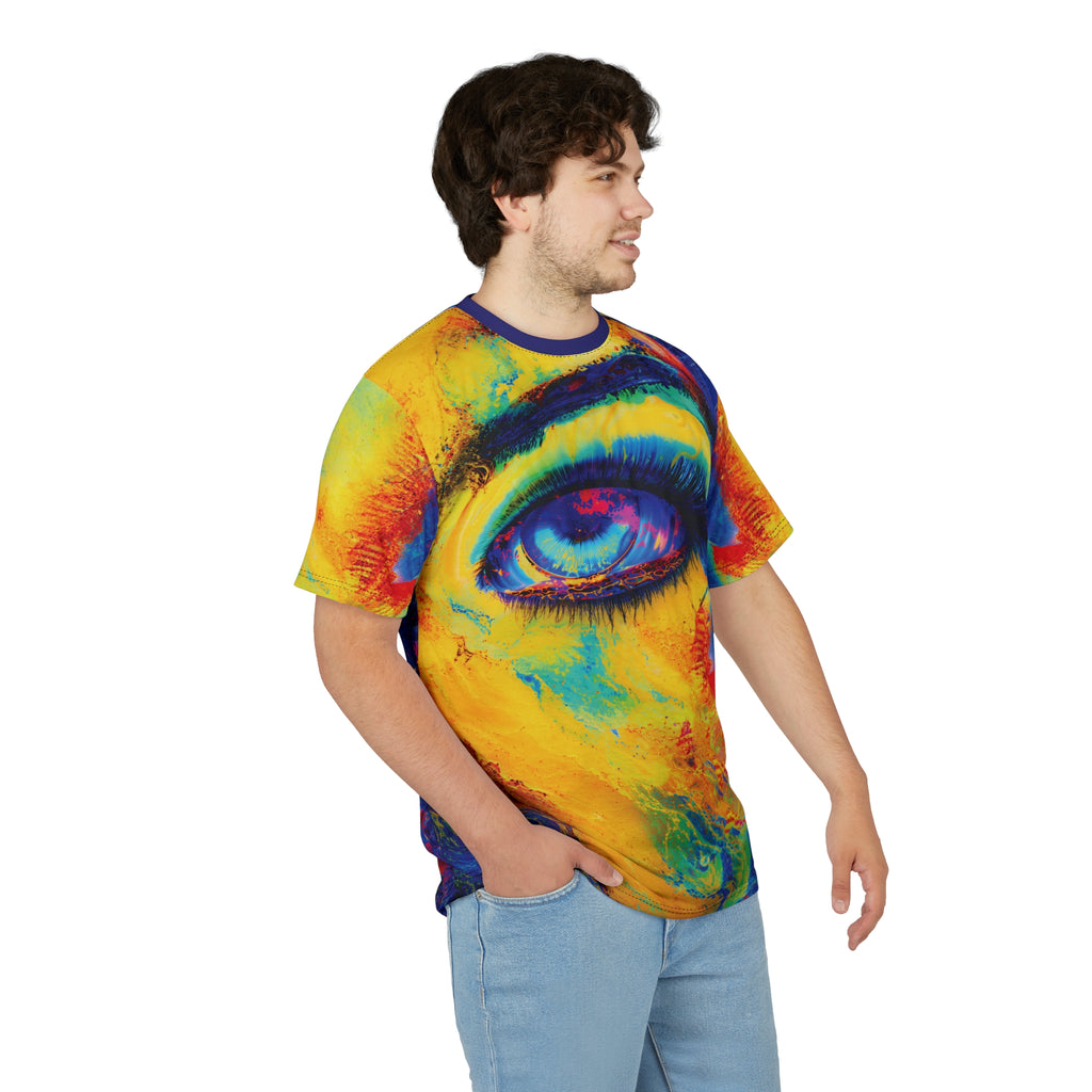 Electric Gaze Opal Tee Vibrant Art T-Shirt