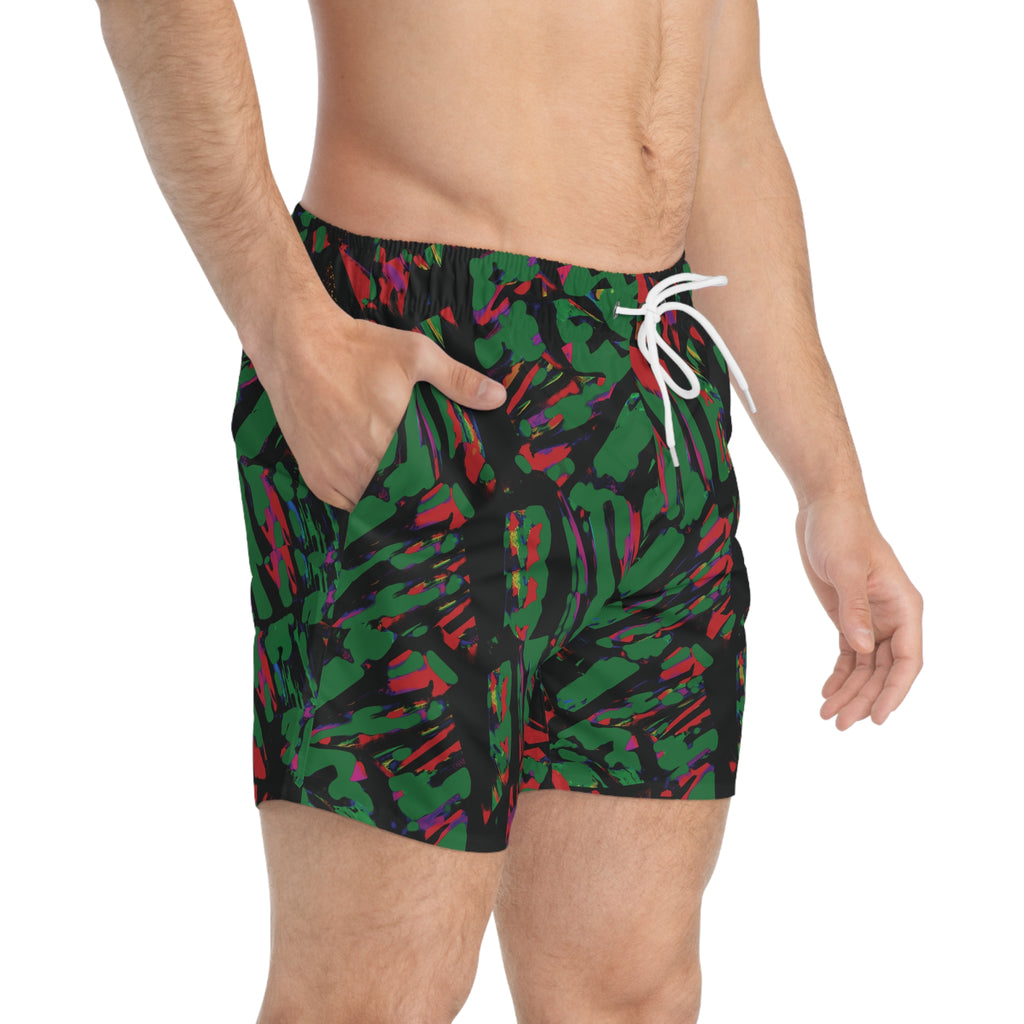 Swim Trunks, Not Your Average Neon Jungle Shorts