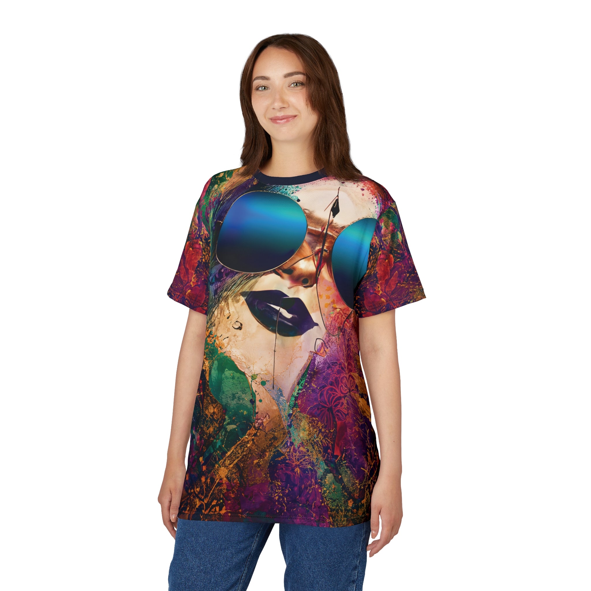 Mirage Muse Opal Tee Vibrant Sunglass Art T-Shirt