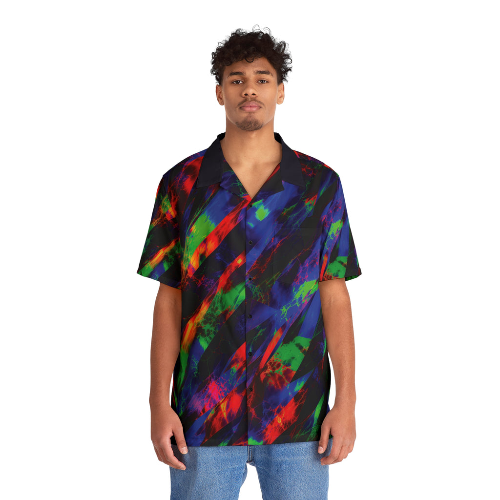 Not For The Colour Shy Opal Brushstroke Hawaiian Shirt