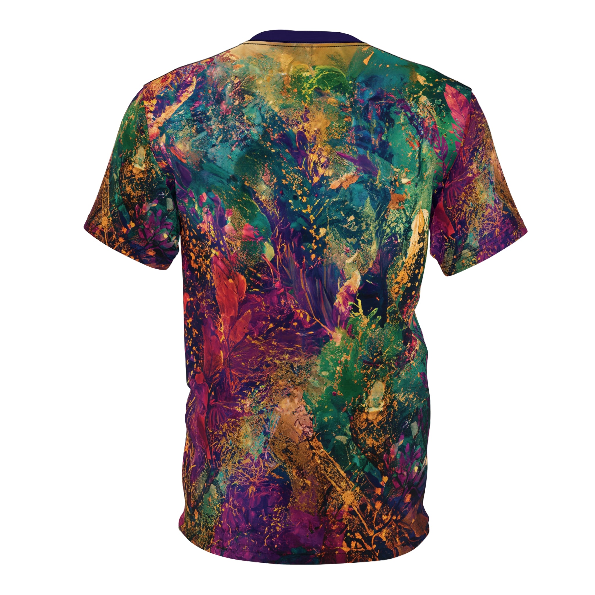 Cut & Sew Opal Teal Eye Artwork T-Shirt All-Over Print