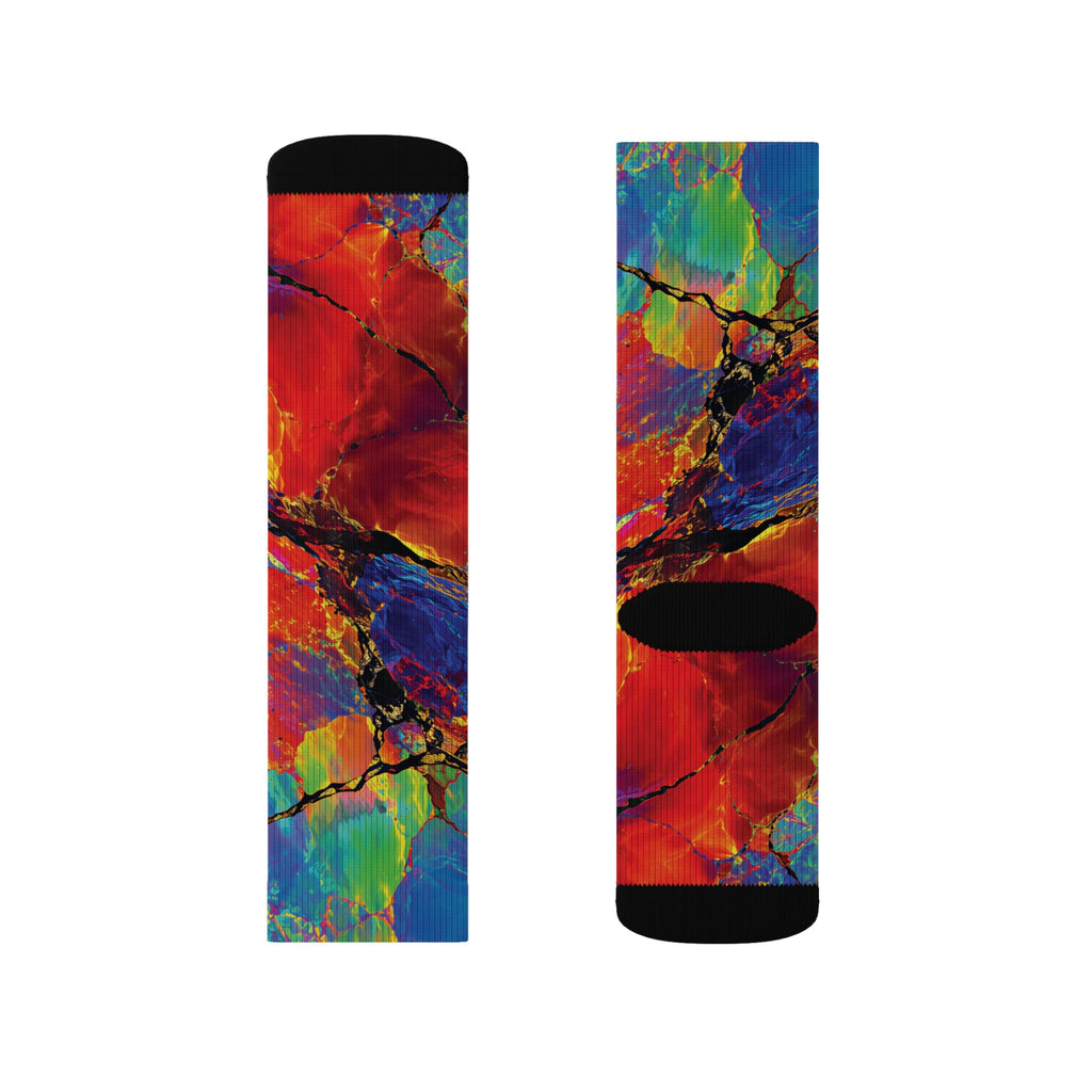 Socks, The Coolest Vibrant Art Crew Socks in Town