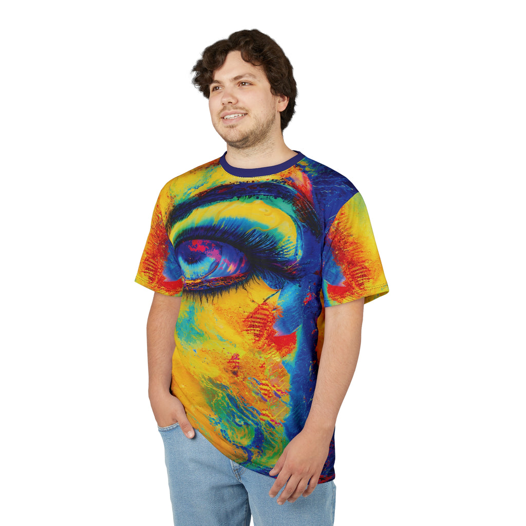 Electric Gaze Opal Tee Vibrant Art T-Shirt