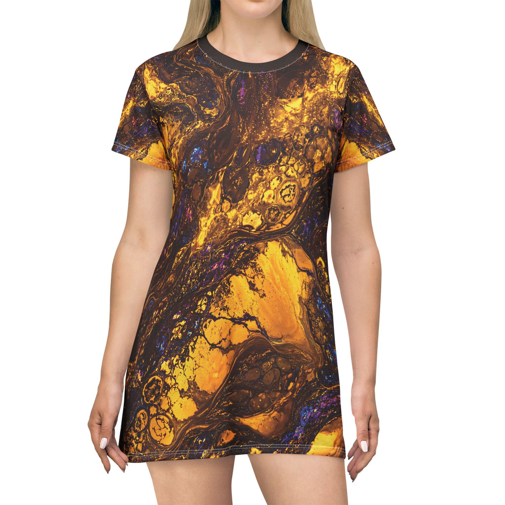 T-Shirt Dress, Not Your Ordinary Golden Earth Tee