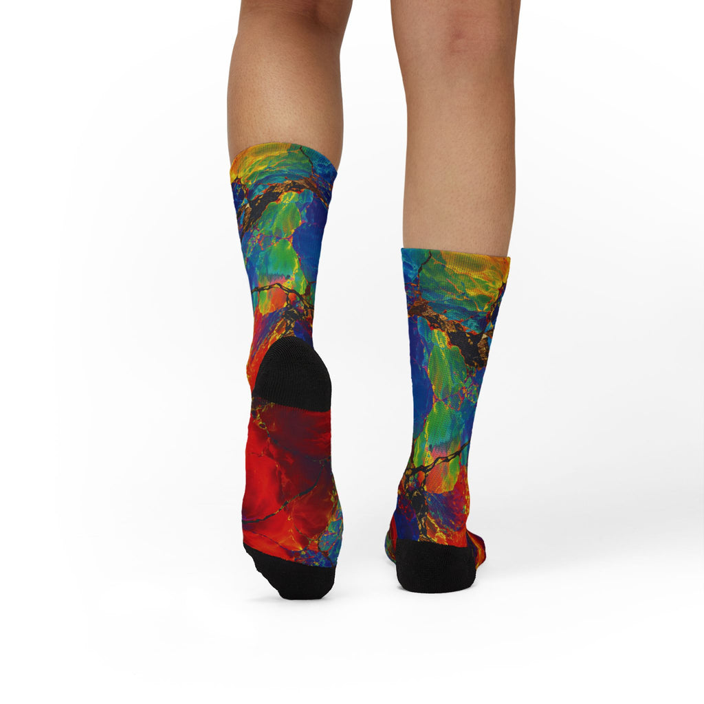 Socks, The Coolest Vibrant Art Crew Socks in Town