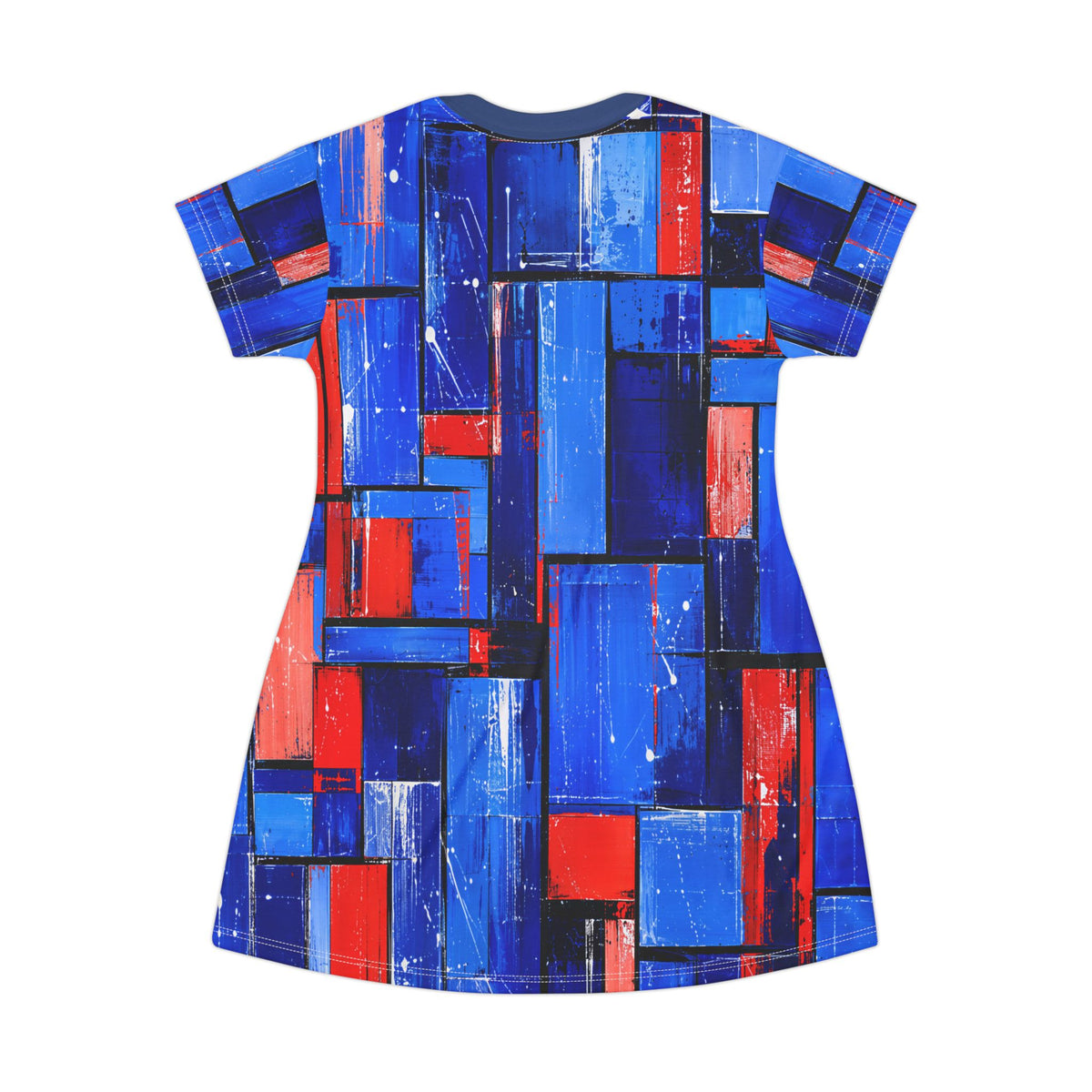 T-Shirt Dress, Not Your Basic Opal Blue Block