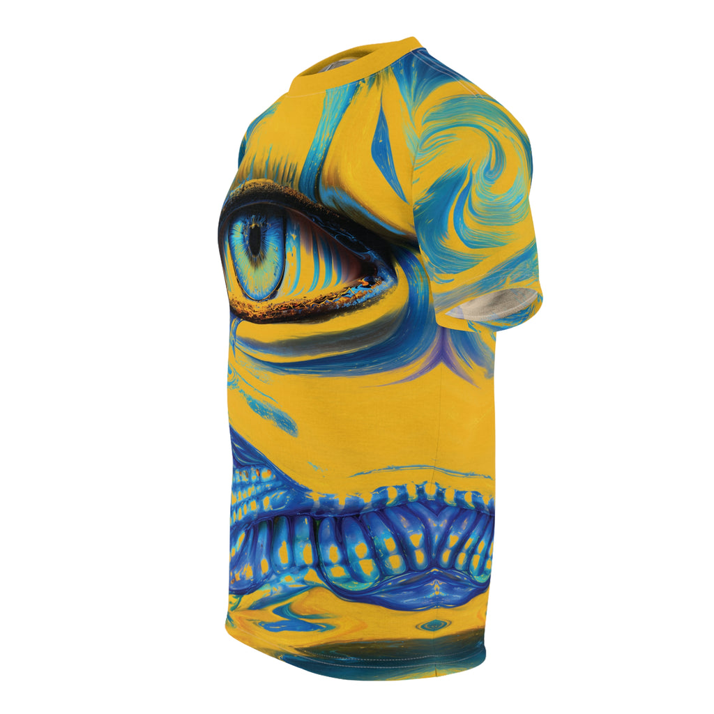 Solar Gaze Opal Eye Tee Bold Yellow & Blue T-Shirt