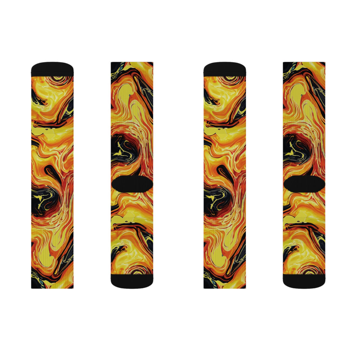 Socks, The Coolest Inferno Swirl Crew Socks