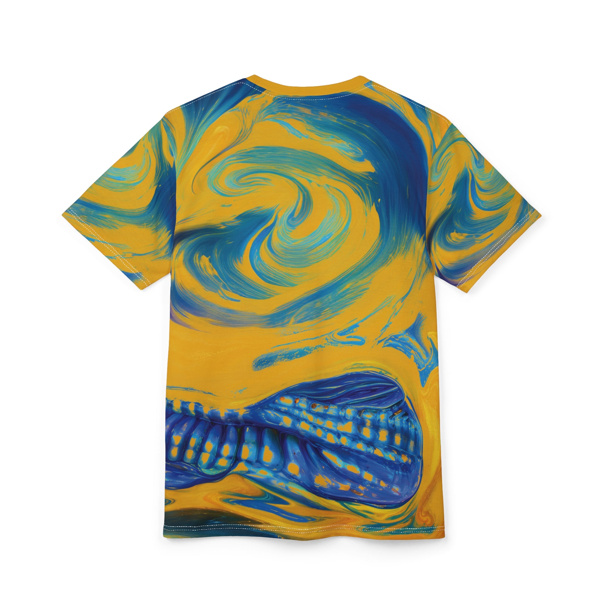 Solar Gaze Opal Eye Tee Bold Yellow & Blue T-Shirt
