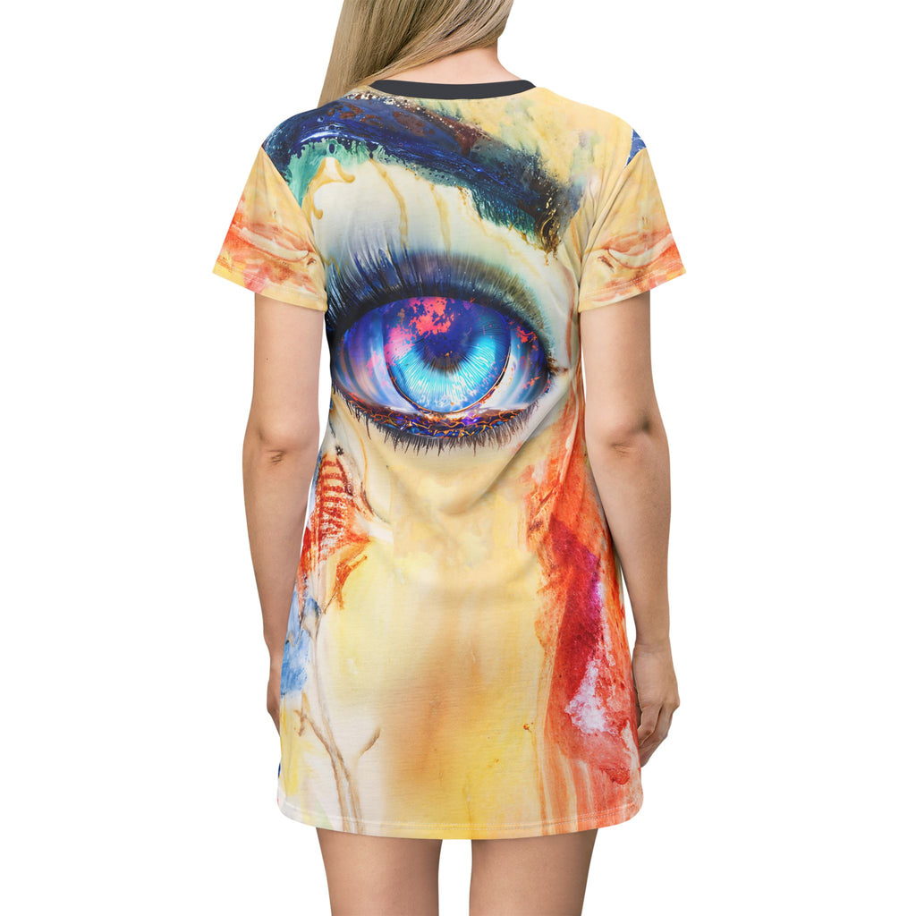 Australian Opal T-Shirt Dress Opal Print Dress