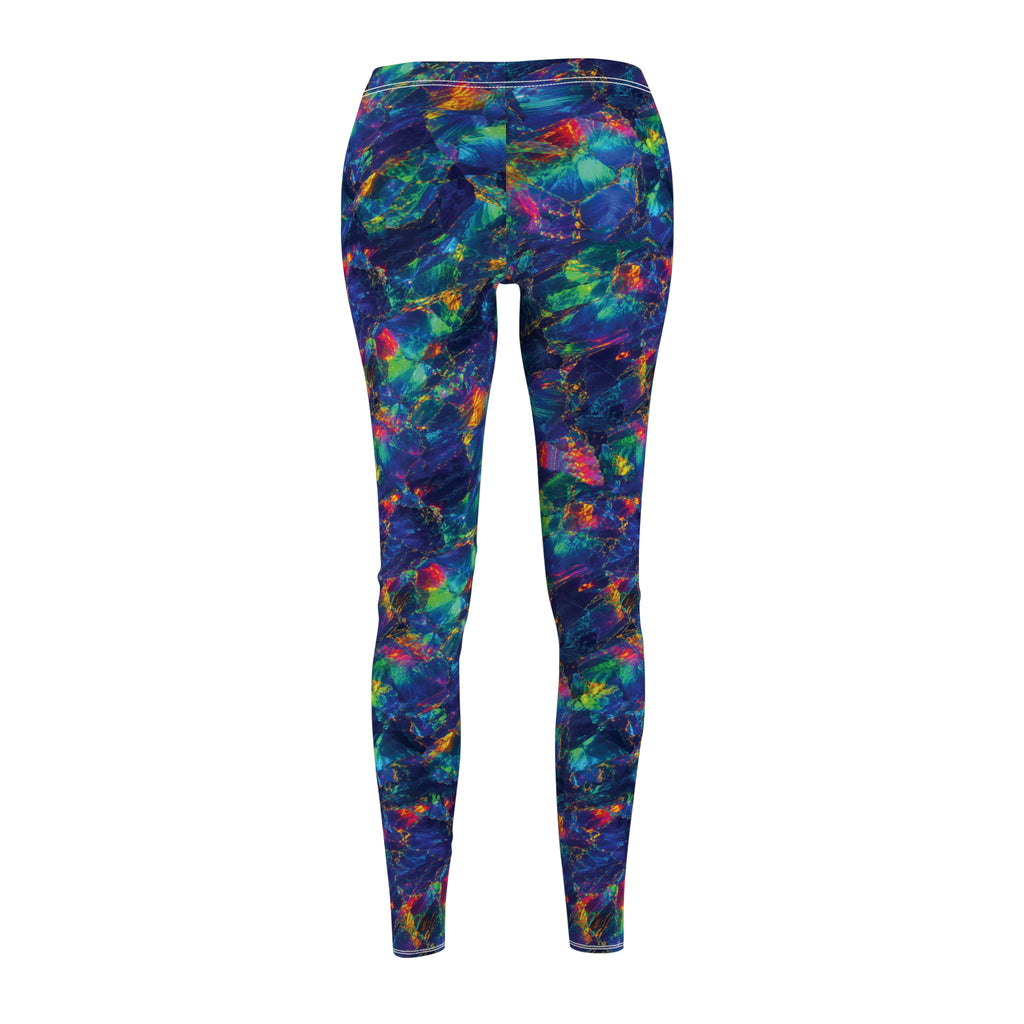 Slim Fit Leggings Opal Tie Dye Leggings Colorful Blue Green