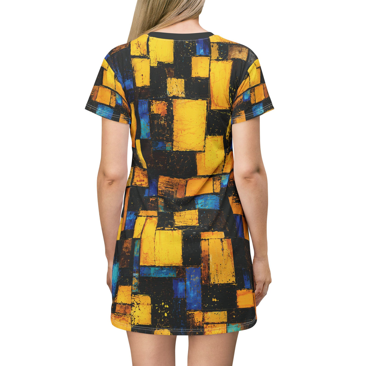 T-Shirt Dress, Not Your Basic Golden Opal Block