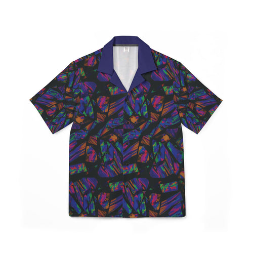 Hawaiian Camp Shirt, Not The Plain Option Prism Opal Button Top