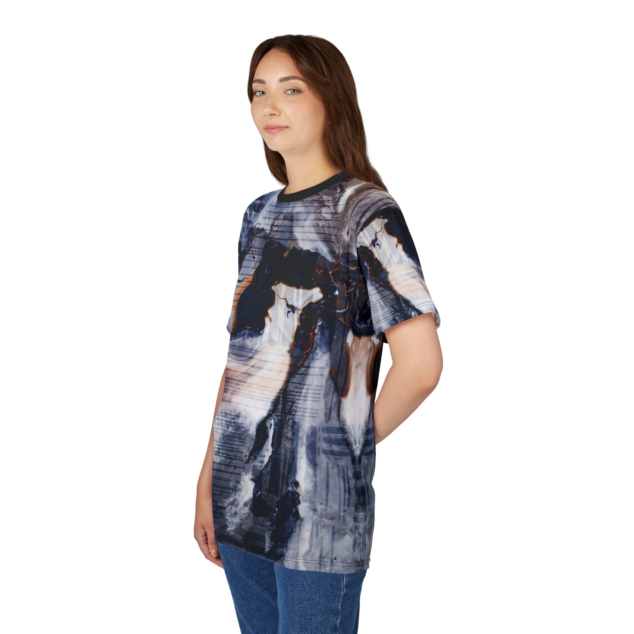 Opal Marble Swirl Tee Cut & Sew T-Shirt