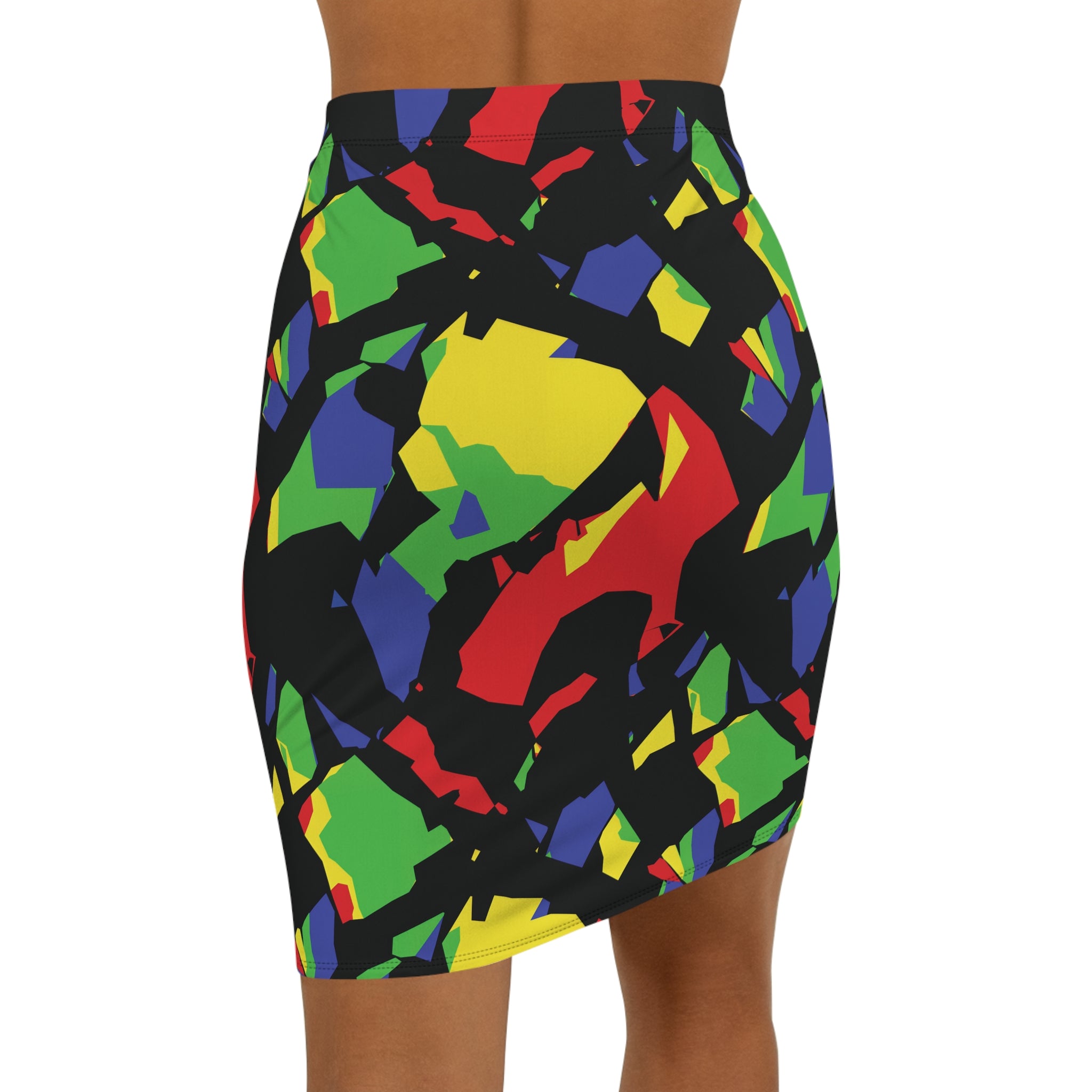 Chromatic Shard Pencil Skirt