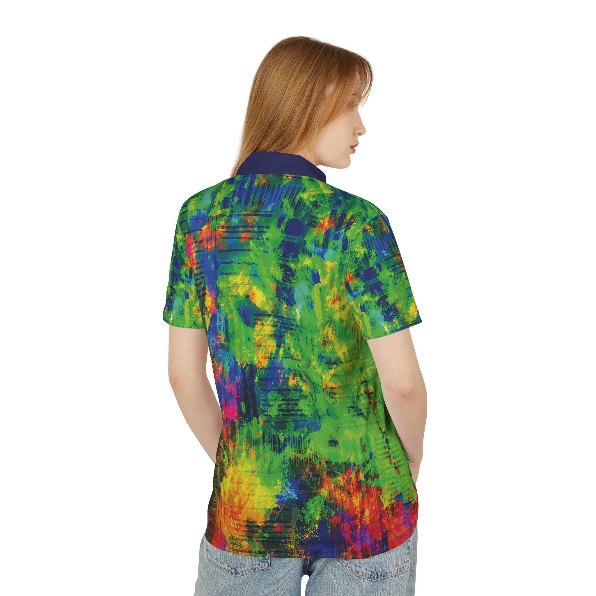 Coober Opal Polo Shirt — Vibrant All-Over-Print Casual Polo