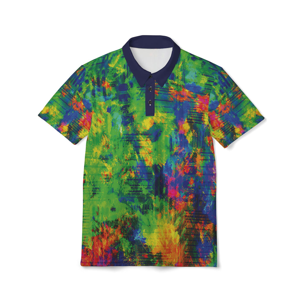Coober Opal Polo Shirt — Vibrant All-Over-Print Casual Polo
