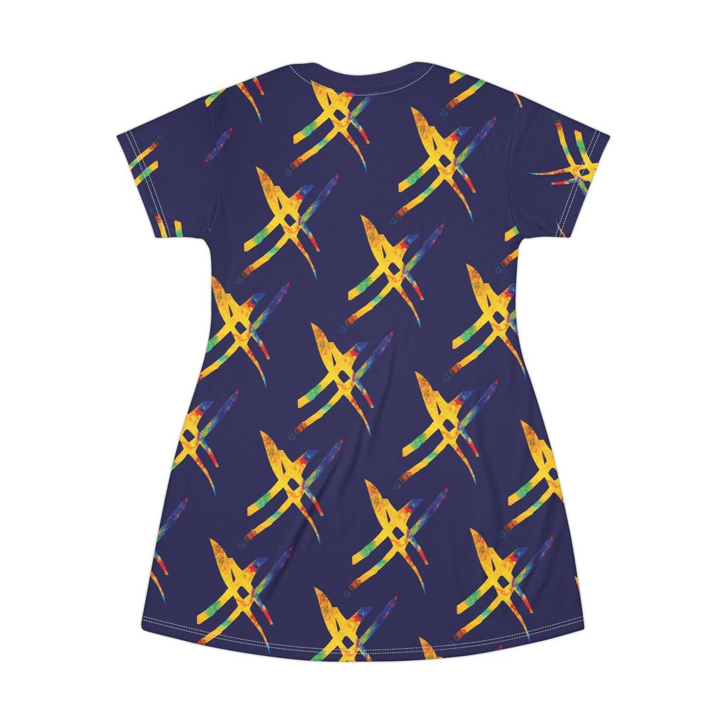 Not Your Usual Electric Flight T-Shirt Dress