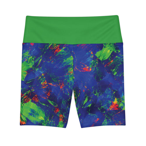Bike Shorts, Not Your Standard Verdant Voltage High-Waist Biker Shorts