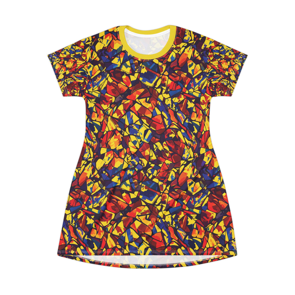 Opal Glass Pattern T-Shirt Dress