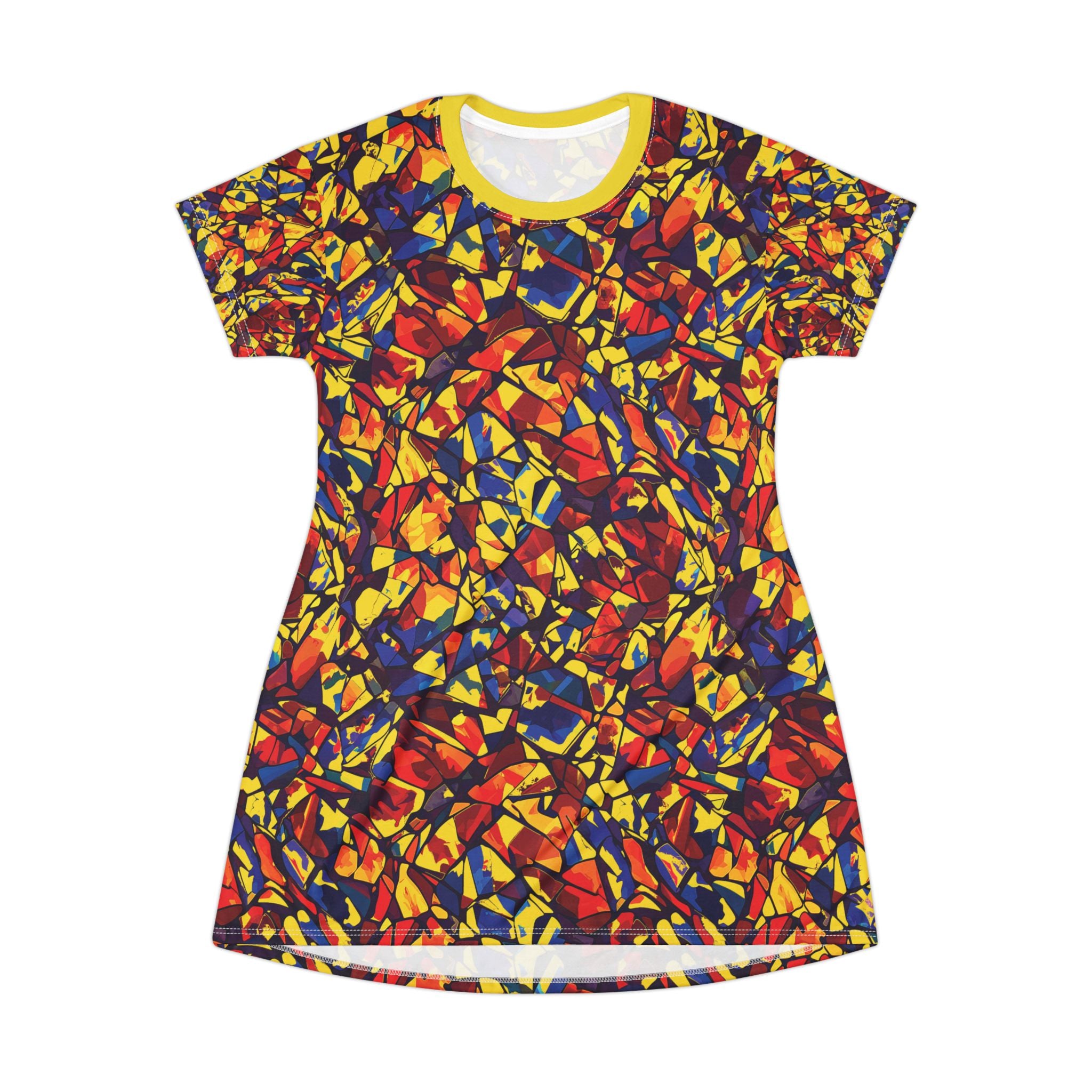 Opal Glass Pattern T-Shirt Dress
