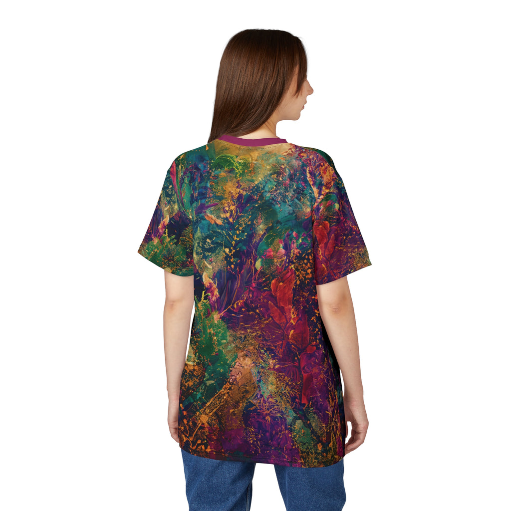 Colorburst Sunglasses Neon Muse Portrait Tee Graphic T‑Shirt
