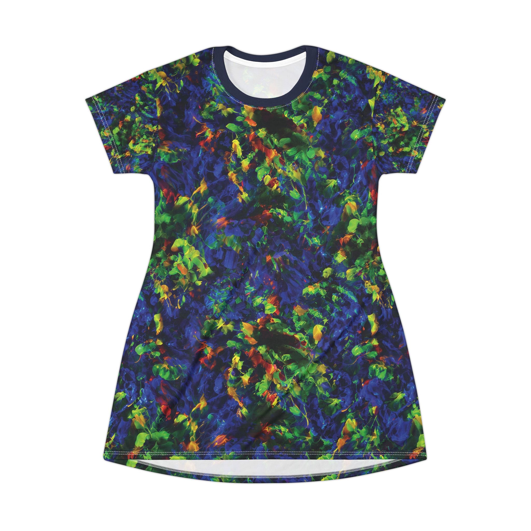 Opal Neon Floral T-Shirt Dress