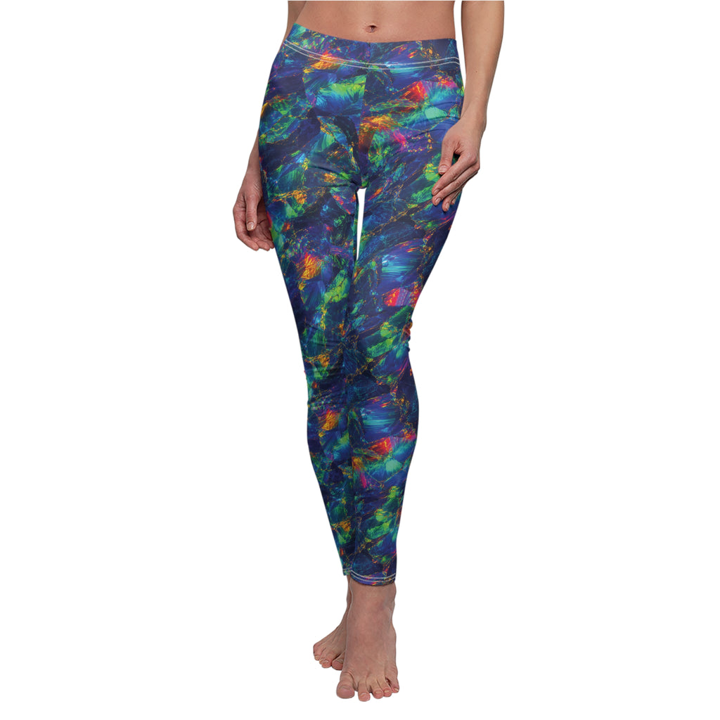 Slim Fit Leggings Opal Tie Dye Leggings Colorful Blue Green