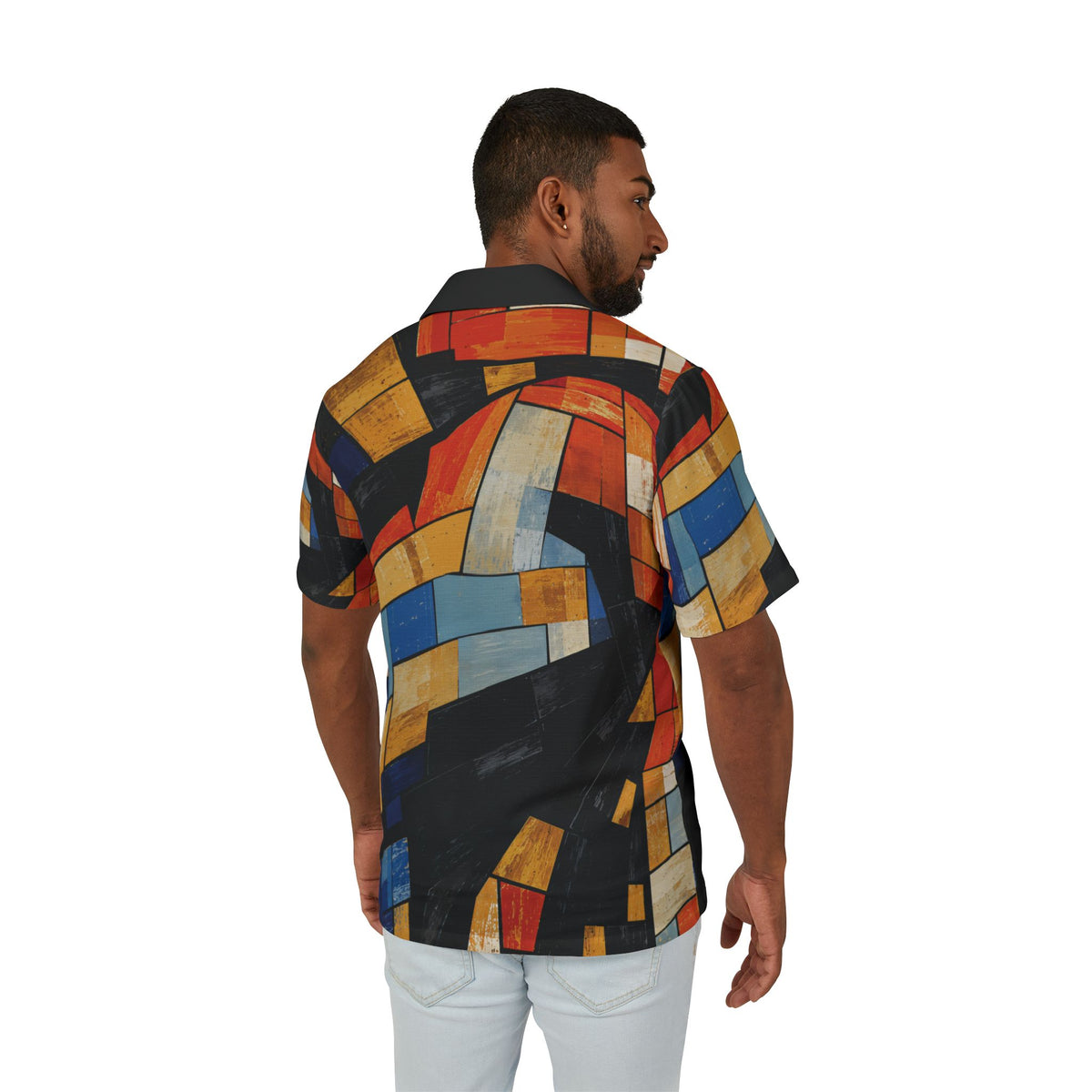 Hawaiian Shirt, Not Your Basic Opal Patchwork Hawaiian Shirt