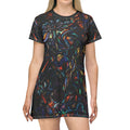 Opal Swirls Relaxed T-Shirt Dress