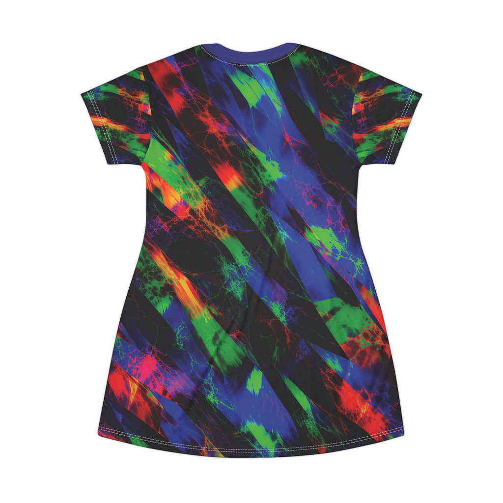 Opal Neon Brushstroke T-Shirt Dress