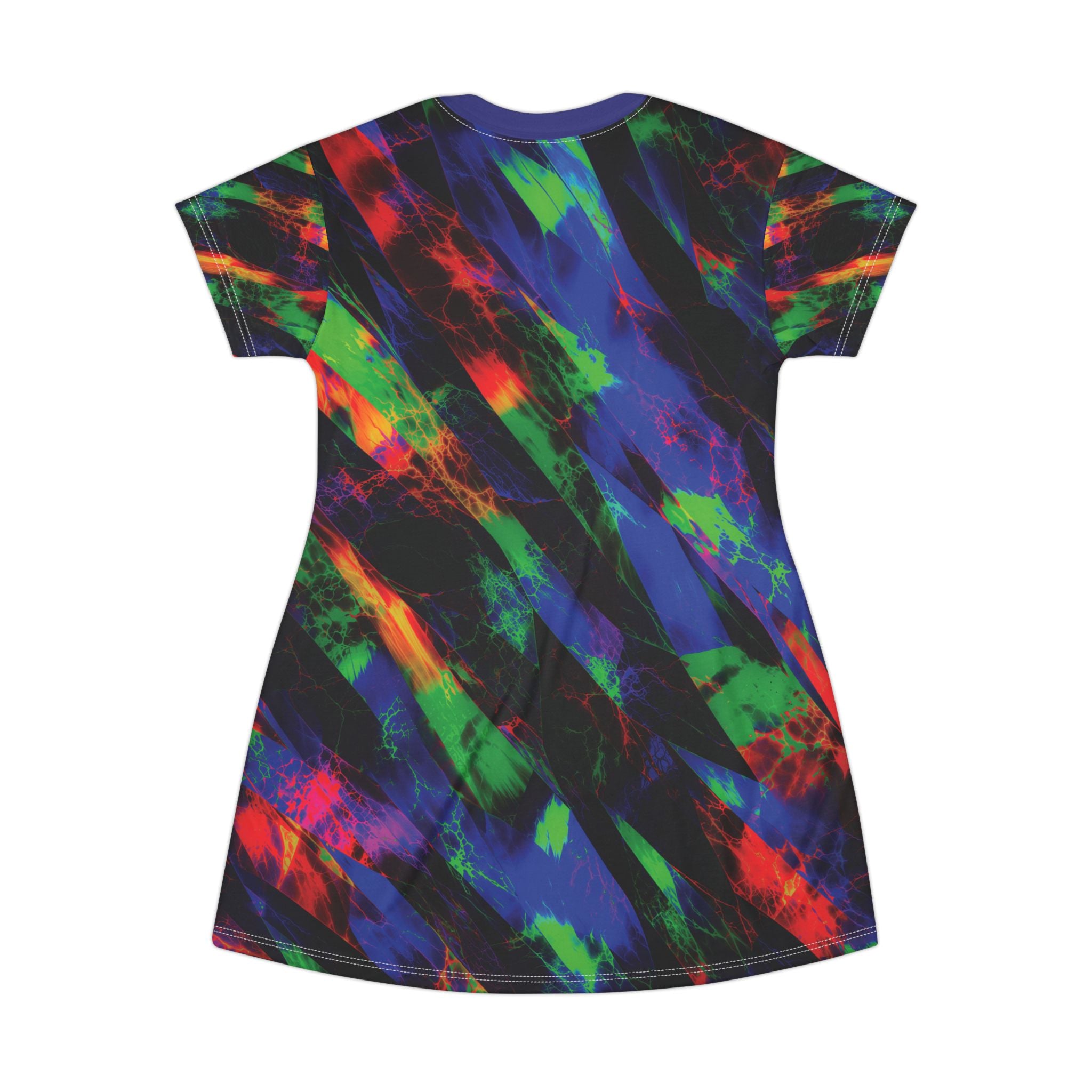 Opal Neon Brushstroke T-Shirt Dress