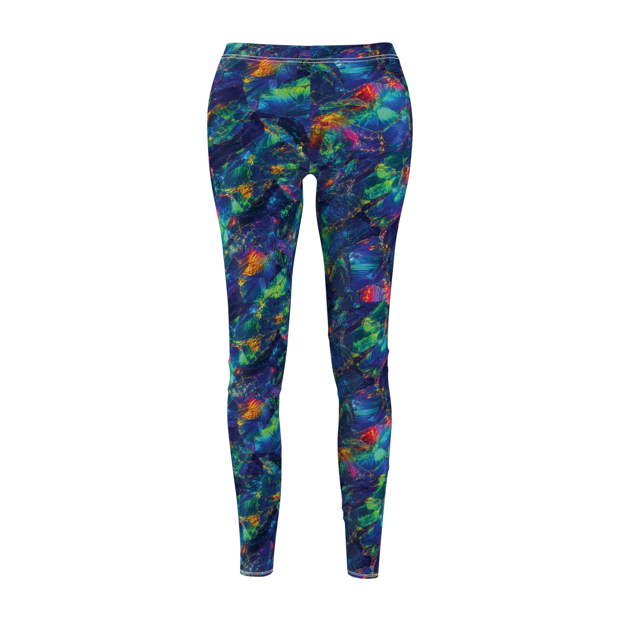 Slim Fit Leggings Opal Tie Dye Leggings Colorful Blue Green